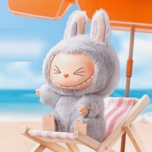 🤭 POP MART, 100% Authentic, HEHE, Labubu, Have a Seat Series – Plush Doll